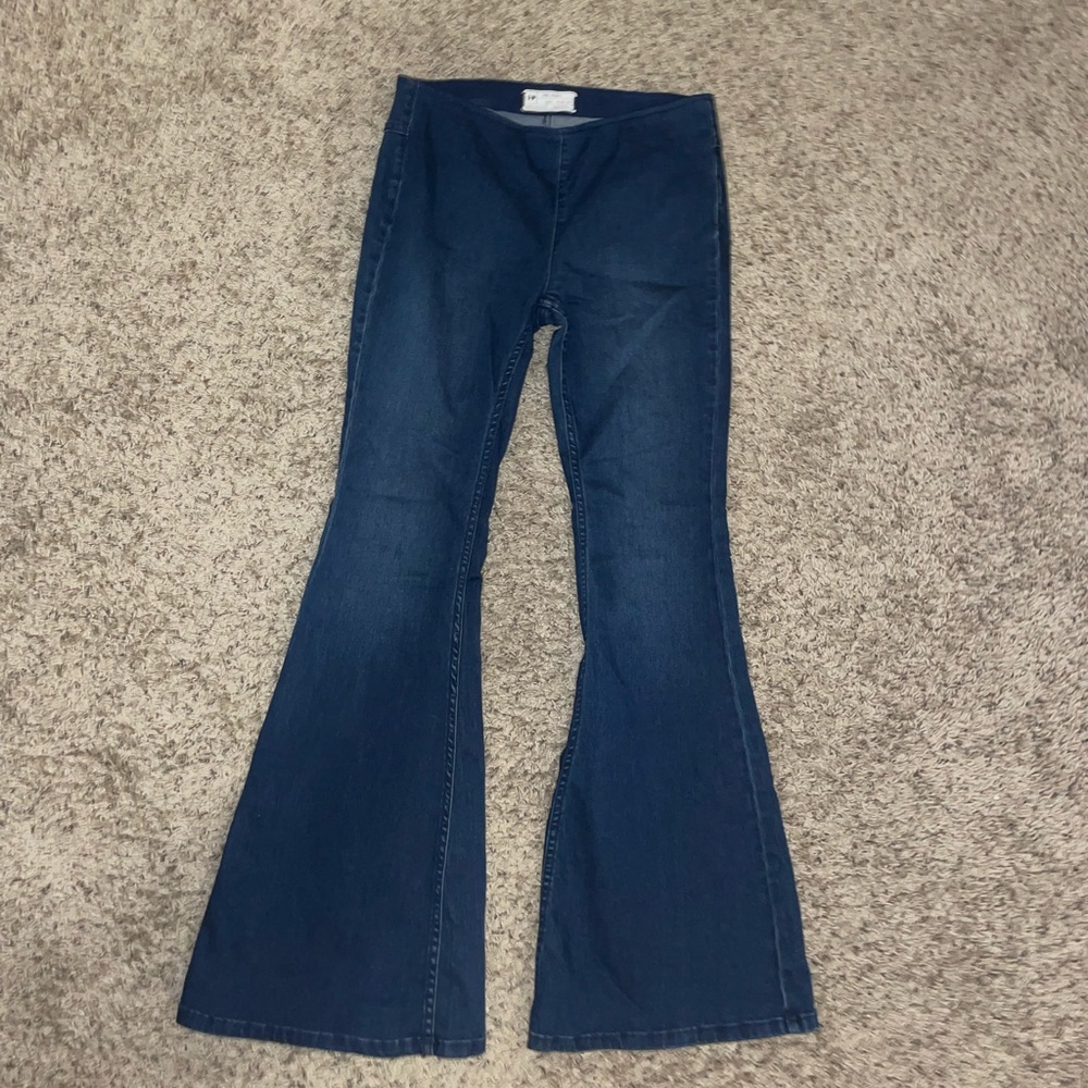Free People Penny Pull-On Flare Jeans